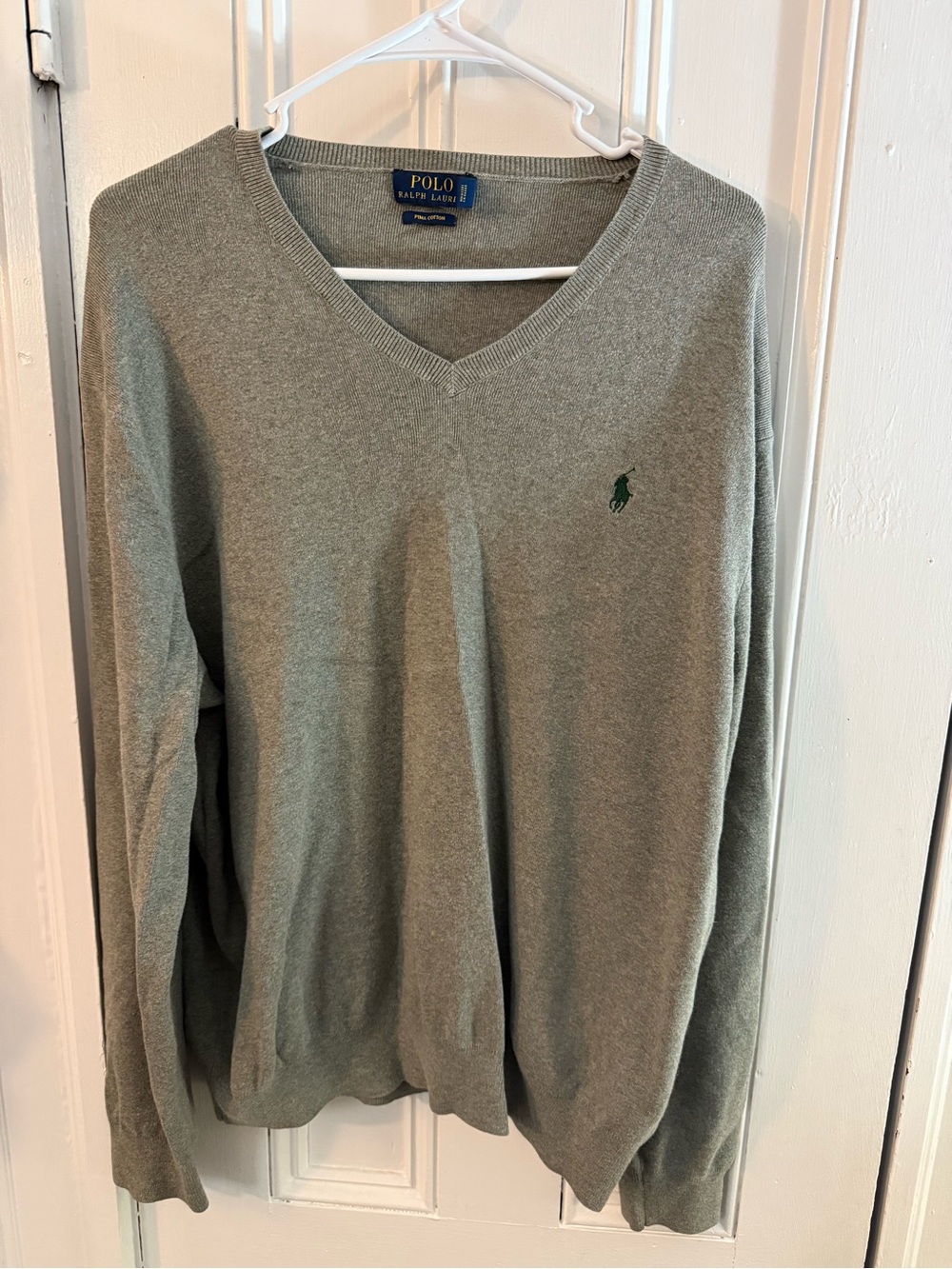 Ralph Lauren V-Neck Sweater Tag says XL fits like L